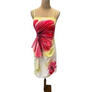 "Cartise" Spagetti Strap Floral‎ Summer Dress SZ 8 Fairycore Tea Party Wedding